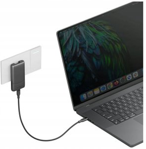 Ładowarka sieciowa Energea TravelWorld Edge 65W 2xUSB-C PD/PPS/QC3.0 (US/UK/EU) grafitowy 6