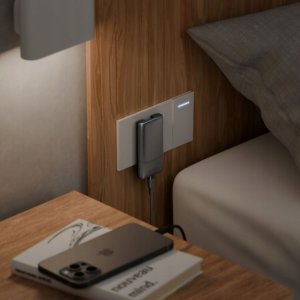 Ładowarka sieciowa Energea TravelWorld Edge 65W 2xUSB-C PD/PPS/QC3.0 (US/UK/EU) grafitowy 10