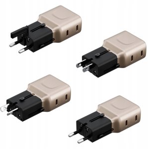 Ładowarka sieciowa Energea TravelGo Adapter 45 2xUSB-C 45W złoto-czarna 2