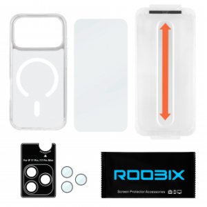 Zestaw Roobix 3w1 Combo do iPhone 17 Pro (etui MagSafe + szkło + ochrona obiektywu) 4
