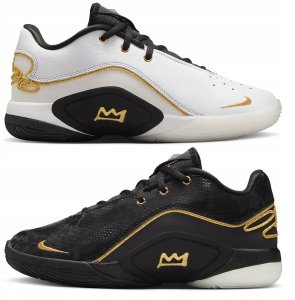 Nike Buty Nike Lebron XXII BHM GS r. 37 1/2 czarno-białe 2