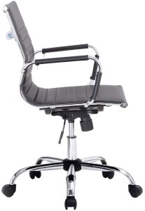 Krzesło biurowe Equip Krzesło biurowe prążkowane wyściełanie/oparcie czarny 3