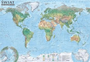 Podkładka na biurko - Świat 1:44 000 000 2