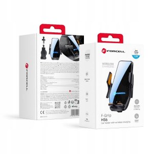 Forcell F-GRIP HS6 uchwyt samochodowy z ładowaniem indukcyjnym do szyby / kratki wlotu czarny 2