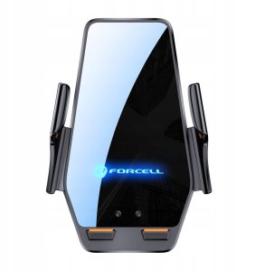 Forcell F-GRIP HS6 uchwyt samochodowy z ładowaniem indukcyjnym do szyby / kratki wlotu czarny 3