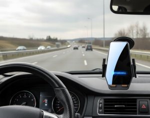 Forcell F-GRIP HS6 uchwyt samochodowy z ładowaniem indukcyjnym do szyby / kratki wlotu czarny 8