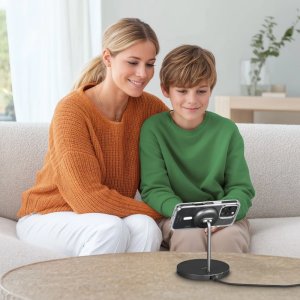 Hama 00201737 ładowarka do urządzeń przenośnych Słuchawki, Smartfon Czarny USB Bezprzewodowe ładowanie Szybkie ładowanie Wewnętrzna 13