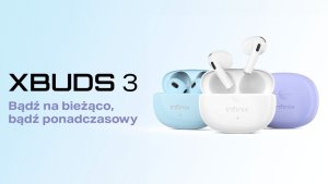 Słuchawki Infinix Słuchawki douszne XBuds 3 XE31 fioletowe 2
