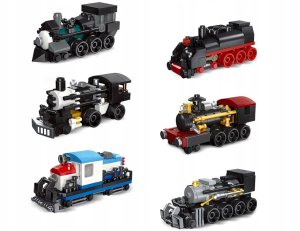 Klocki konstrukcyjne MINITRAIN - różne modele z serii: mini pociąg ZA5759 2