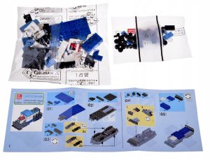 Klocki konstrukcyjne MINITRAIN - różne modele z serii: mini pociąg ZA5759 5