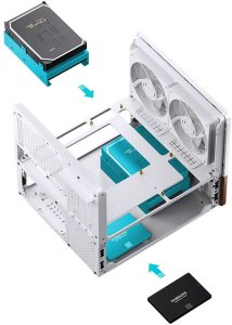 Obudowa Jonsbo Jonsbo V12 biała 4