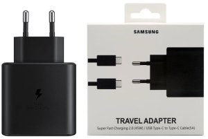 Samsung ładowarka sieciowa Typ-C + kabel Typ-C - Typ-C 5A 45W 1m PD PPS czarny 3