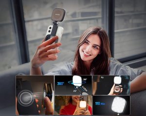 Selfie stick Neewer Lampa 48 Led + Lusterko Selfie Na Magnes Magsafe Do Telefonu Vlog / Basics Nl48b 3