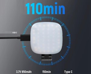 Selfie stick Neewer Lampa 48 Led + Lusterko Selfie Na Magnes Magsafe Do Telefonu Vlog / Basics Nl48b 7