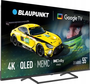 Blaupunkt telewizor Smart TV Google TV UHD Q-LED 55" czarny 55QBG6000S 2