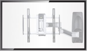 StarTech STARTECH.COM Schwenkbare TV Wandhalterung VESA Wandhalterung fur 66,04-165,1cm 26-65Zoll/45kg/Flat/Curved TVs Fernseher 4