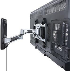 StarTech STARTECH.COM Schwenkbare TV Wandhalterung VESA Wandhalterung fur 66,04-165,1cm 26-65Zoll/45kg/Flat/Curved TVs Fernseher 5
