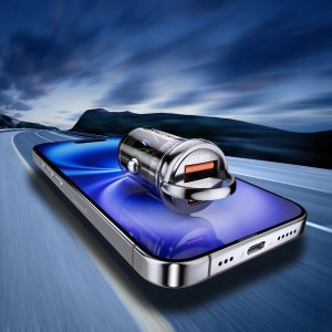 Wozinsky Ładowarka 65W samochodowa USB-C PD 65W / USB-A 45W QC 3.0 - czarna 6