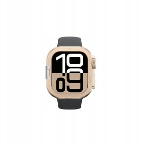 Etui metalowe AMAZINGTHING Titan Pro na Apple Watch 11 46mm aluminiowe - złote 3