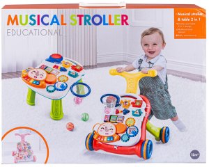 PCHACZ CHODZIK INTERAKTYWNY STOLIK EDUKACYJNY 2W1 PIANINKO ZDEJMOWANY PANEL 2