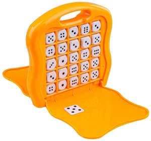 GRA LOGICZNA PLANSZOWA W WALIZCE 5 KOSTEK W RZĘDZIE 5 IN A ROW KOŚCI KARTY 7