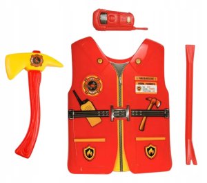 ZESTAW POLICJANTA KOSTIUM PRZEBRANIE DLA DZIECI AKCESORIA KAMIZELKA MASKA 5