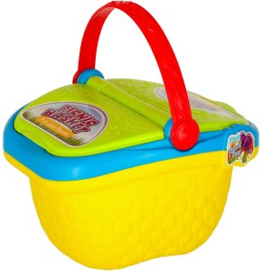 KOSZ PIKNIKOWY FAST FOOD ZESTAW DLA DZIECI PIZZA BURGER JEDZENIE ZABAWA 2