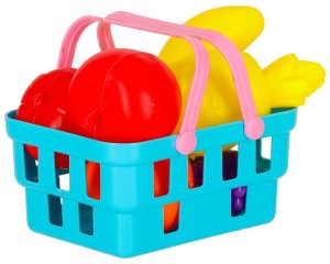 KOSZ PIKNIKOWY FAST FOOD ZESTAW DLA DZIECI PIZZA BURGER JEDZENIE ZABAWA 6