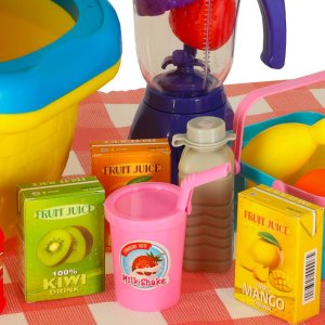 KOSZ PIKNIKOWY FAST FOOD ZESTAW DLA DZIECI PIZZA BURGER JEDZENIE ZABAWA 10