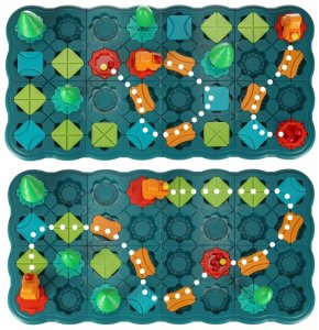 GRA LOGICZNA TOR LABIRYNT PLANSZOWA ZRĘCZNOŚCIOWA 56 EL BUDOWANIE DROGI 12