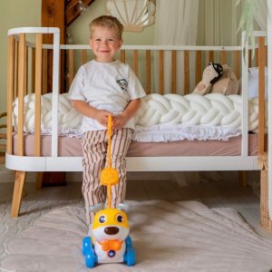 Woopie INTERAKTYWNY PIESEK 2W1 PCHACZ SZCZEKAJĄCY DLA DZIECI 360 ST. 6M+ KREATYWNY 5