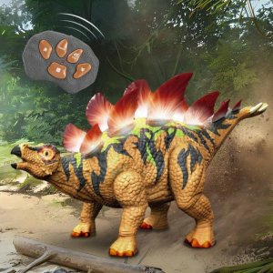 DINOZAUR ZDALNIE STEROWANY RC ROBOT STEGOZAUR DLA DZIECI KREATYWNY INTERAKTYWNY 9