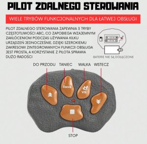 DINOZAUR ZDALNIE STEROWANY RC ROBOT STEGOZAUR DLA DZIECI KREATYWNY INTERAKTYWNY 10