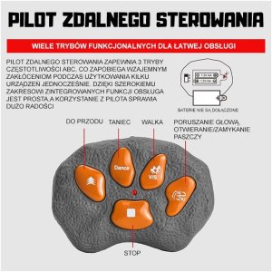 WOOPIE Dinozaur Zdalnie Sterowany RC Robot T-Rex 8