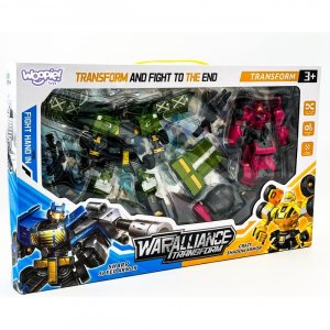 Woopie Roboty Transformujące Zestaw 4w1 Samochody Bojowe 4