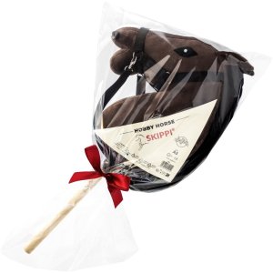 Zestaw Skippi - Hobby Horse Gniady - Derka i nauszniki - wrzos i śliwka 11