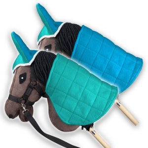 Zestaw Skippi - Hobby Horse Gniady - Derka i nauszniki - mięta i niebieski 3