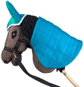 Zestaw Skippi - Hobby Horse Gniady - Derka i nauszniki - mięta i niebieski 8