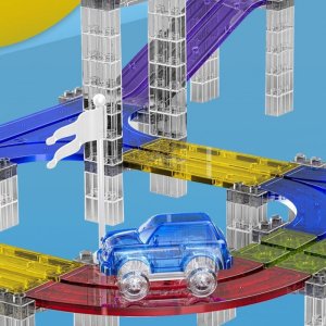 WOOPIE Magnetyczny Tor Samochodowy Wyścigowy + Autko 137 El. 3