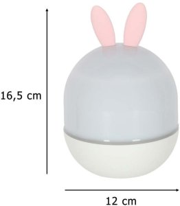 4kom.pl LAMPKA NOCNA PROJEKTOR GWIAZD KRÓLIK LED USB 6 MOTYWÓW PILOT MUZYKA AKUMULATOR 15