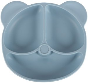 BigJigs ZESTAW NACZYŃ SILIKONOWYCH MIŚ DLA NIEMOWLĄT MISKA TALERZ ŚLINIAK 8EL MIĘTA 3
