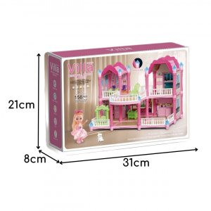 WOOPIE Domek Dla Lalek Willa Ogrodowa 156el. 6