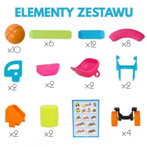 MAGNETYCZNE KLOCKI KONSTRUKCYJNE POJAZDY 52 EL DLA DZIECI KREATYWNE 4