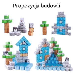 Woopie Klocki Magnetyczne Konstrukcyjne Zimowy Świat klocków 6