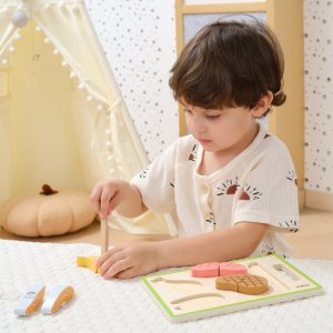 VIGA Zestaw do Krojenia Mięsa - Realistyczna Zabawa w Kuchnię 4