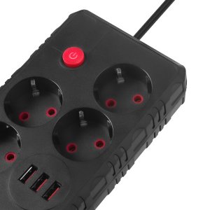 Listwa zasilająca Maclean 4 gniazda 1.5 m czarna (MCE392 B) 5