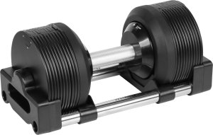 Hantel żeliwny regulowany automat 24 kg, skok co 1kg, REBEL ACTIVE 2