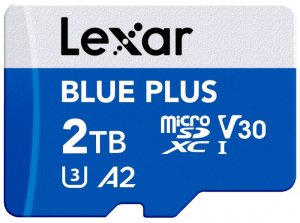 Karta Lexar Blue Plus MicroSDXC 2 TB Class 10 UHS-I/U3 A2 V30 (LMSBLPL002T-BNANG) 2