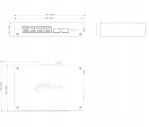 SWITCH PRZEMYSŁOWY POE CHS4206-4ET-90 4-PORTOWY SFP DAHUA 12