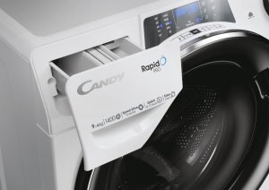 Pralko-suszarka Candy RPW4966BWMBC/1-S Washing Machine with Dryer, A/D, Front loading, Depth 58 cm, Washing 9 kg, Drying 6 kg, White 8